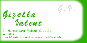 gizella valent business card